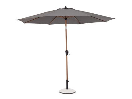 Šedý slunečník Bizzotto Palinuro 300 cm