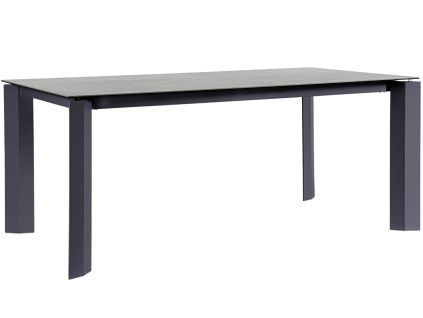 Antracitově šedý keramický zahradní stůl Bizzotto Otavio 180 x 95 cm