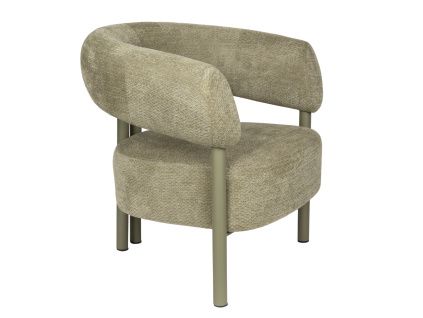 Zelené čalouněné lounge křeslo HEELS