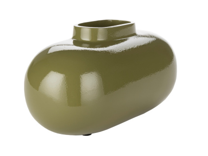 Zelená hliníková váza DROPLET S