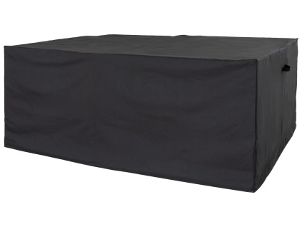 Černý ochranný obal na zahradní stůl se čtyřmi židlemi Alex 180 x 155 cm