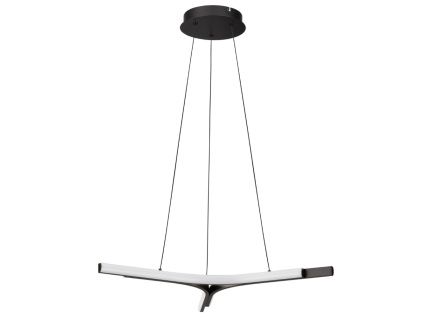 Černé kovové závěsné LED světlo Nova Luce Nue 70 cm