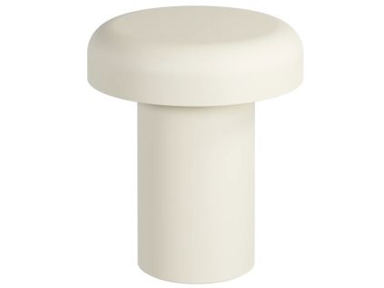 Béžový kovový zahradní stolek Miko ⌀40 cm