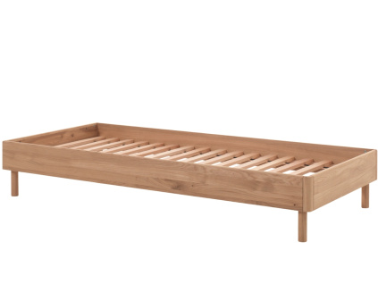 Dubová postel Vipack Forrest 90 x 200 cm