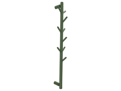 Zelený nástěnný věšák EDDISON 100 cm