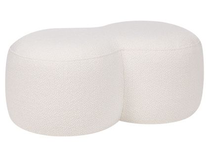 Béžový bouclé taburet Umbo 88 x 50 cm