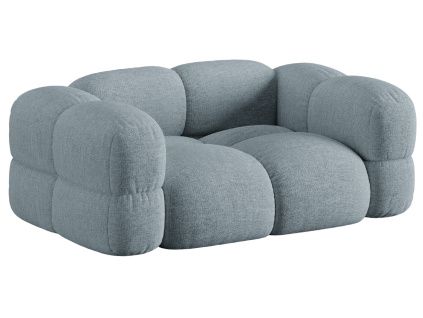 Světle modrá čalouněná dvoumístná pohovka Cosmopolitan Design Loretto 180 cm