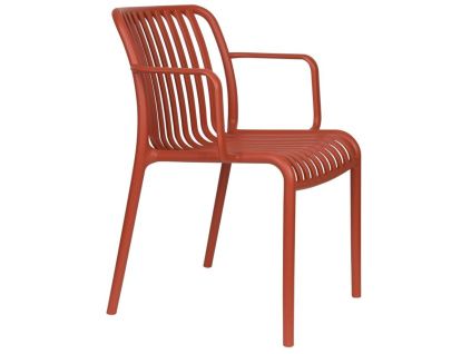 Terakotové plastové zahradní křeslo Housecraft Living Mante