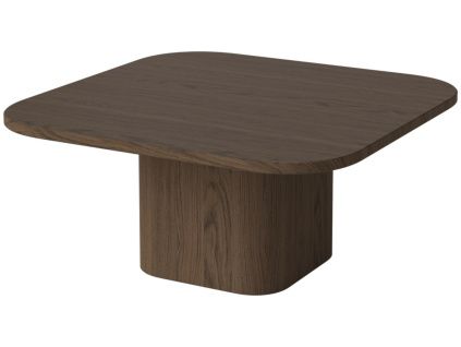 Tmavý dubový konferenční stolek Eida 70 x 70 cm