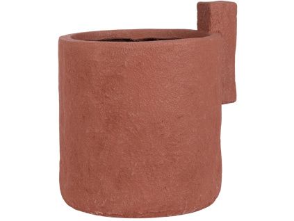 Červený zahradní květináč Bizzotto Materic 50 cm