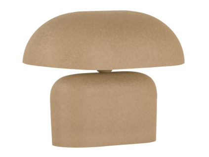 Světle hnědá kovová stolní lampa Tilo