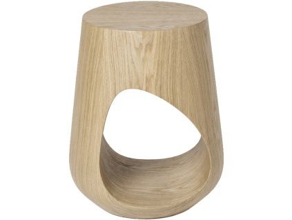 Dubový noční stolek Manan ø 36 cm