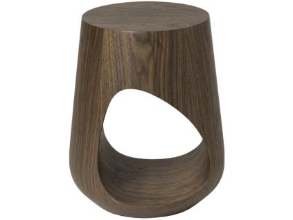 Ořechový noční stolek Manan ø 36 cm