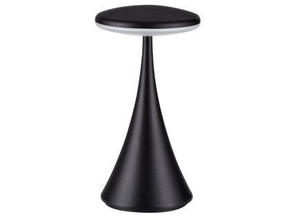 Černá kovová nabíjecí stolní LED lampa Nova Luce Elbo
