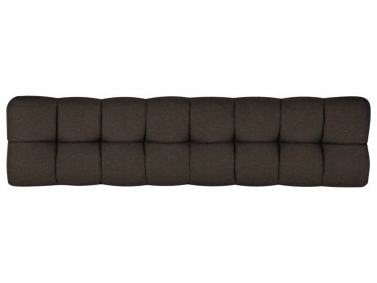 Hnědé bouclé čelo k posteli Bolbi 206 cm