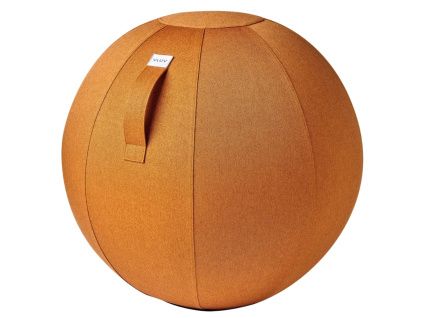 Oranžový sedací / gymnastický míč VLUV NEW LEIV Ø 65 cm