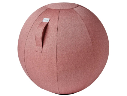 Růžový sedací / gymnastický míč VLUV NEW LEIV Ø 65 cm