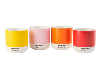 Set čtyř hrnků Pantone Cortado 175 ml