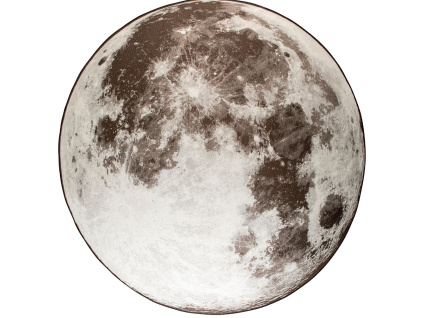 Šedý zahradní koberec ZUIVER MOON ø 280 cm