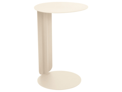 Béžový kovový zahradní odkládací stolek Fermob Bebop 40 cm