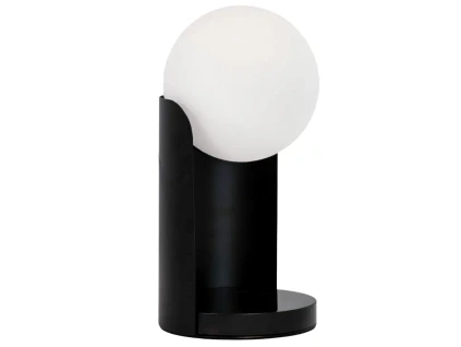 Černá kovová stolní lampa Angel Cerdá No. 8091