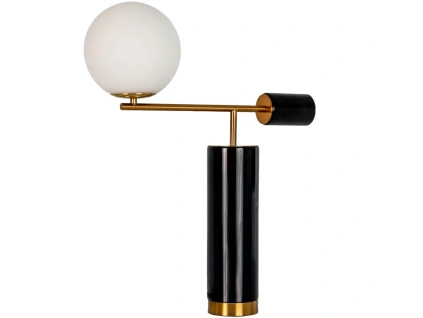 Černobílá stolní lampa Angel Cerdá No. 8094