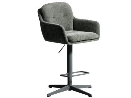 Tmavě zelená otočná barová židle Kave Home Lexa 65/85 cm