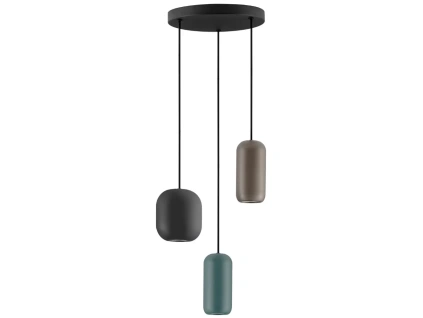 Barevné kovové závěsné světlo Nova Luce Marlin 33 cm