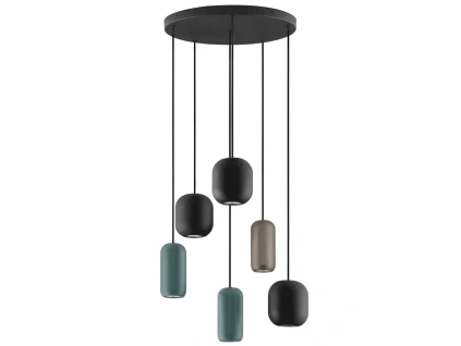 Barevné kovové závěsné světlo Nova Luce Marlin 48 cm