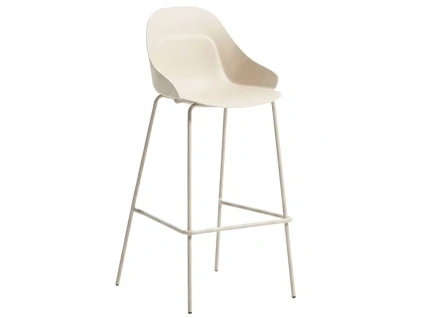 Béžová plastová barová židle Kave Home Sanile 74 cm