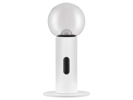 Bílá kovová stolní LED lampa Nova Luce Chronos