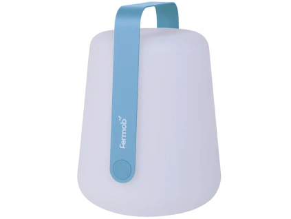 Světle modrá venkovní LED lampa Fermob Balad² 38 cm