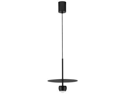 Černé kovové závěsné LED světlo Nova Luce Edem 30 cm