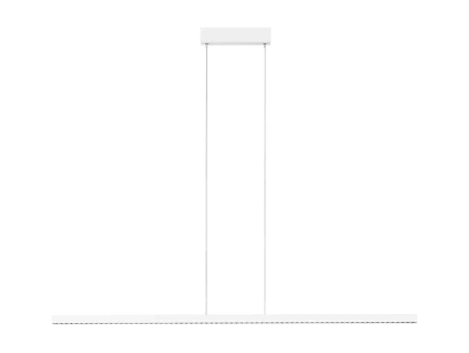 Bílé kovové závěsné LED světlo Nova Luce Deos 159 cm