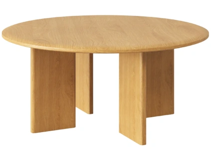 Dubový konferenční stolek Micadoni Charlotte 90 cm
