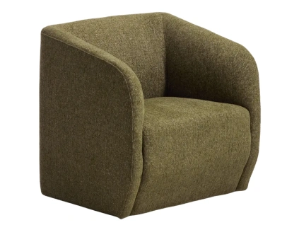 Zelené čalouněné křeslo Kave Home Milare 72 cm