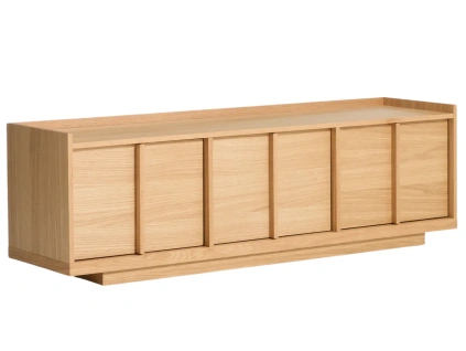 Dubový TV stolek Kave Home Onix 150 x 40 cm