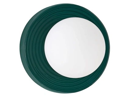 Zelené keramické nástěnné světlo Nova Luce Orbique 22 cm