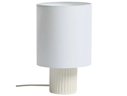 Bílá keramická stolní lampa Kave Home Eshe