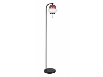 Červená kovová stojací lampa BUMBLE 130 cm