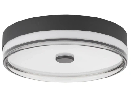 Černé kovové stropní LED světlo Nova Luce Helios 40 cm
