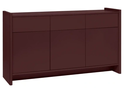 Červená lakovaná komoda Rali 161 x 46 cm