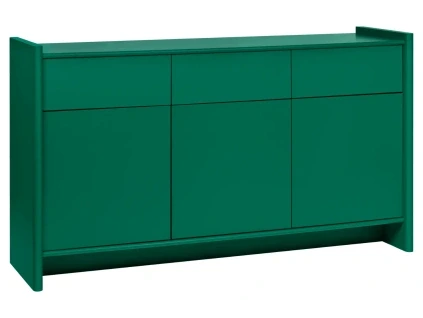 Zelená lakovaná komoda Rali 161 x 46 cm