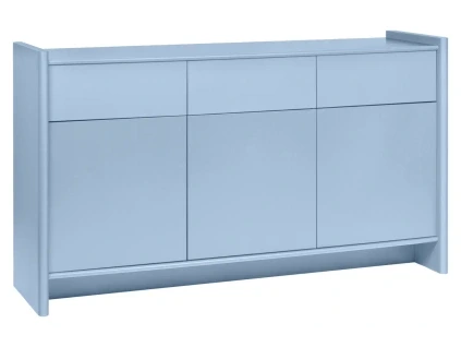 Modrá lakovaná komoda Rali 161 x 46 cm