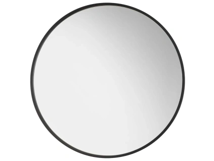 Černé kovové nástěnné zrcadlo Nova Luce Rossi 60 cm