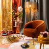 Oranžové sametové lounge křeslo Bold Monkey So Curvy -fv-interier-25