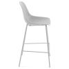 Bílá plastová barová židle Kave Home Quinby 75 cm