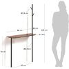 Černý kovový věšák Kave Home Marcolina 160 cm