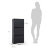 Grafitově šedý kovový botník Kave Home Ode 103 cm