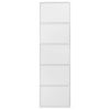 Bílý kovový botník Kave Home Ode 169 cm